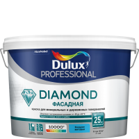 DULUX PROFESSIONAL DIAMOND Фасадная Гладкая краска для минеральных и деревянных поверхностей